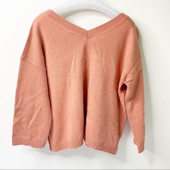 MADEWELL LIGHTWEIGHT DOUBLE V-NECK PULLOVER - Picture 4 of 6